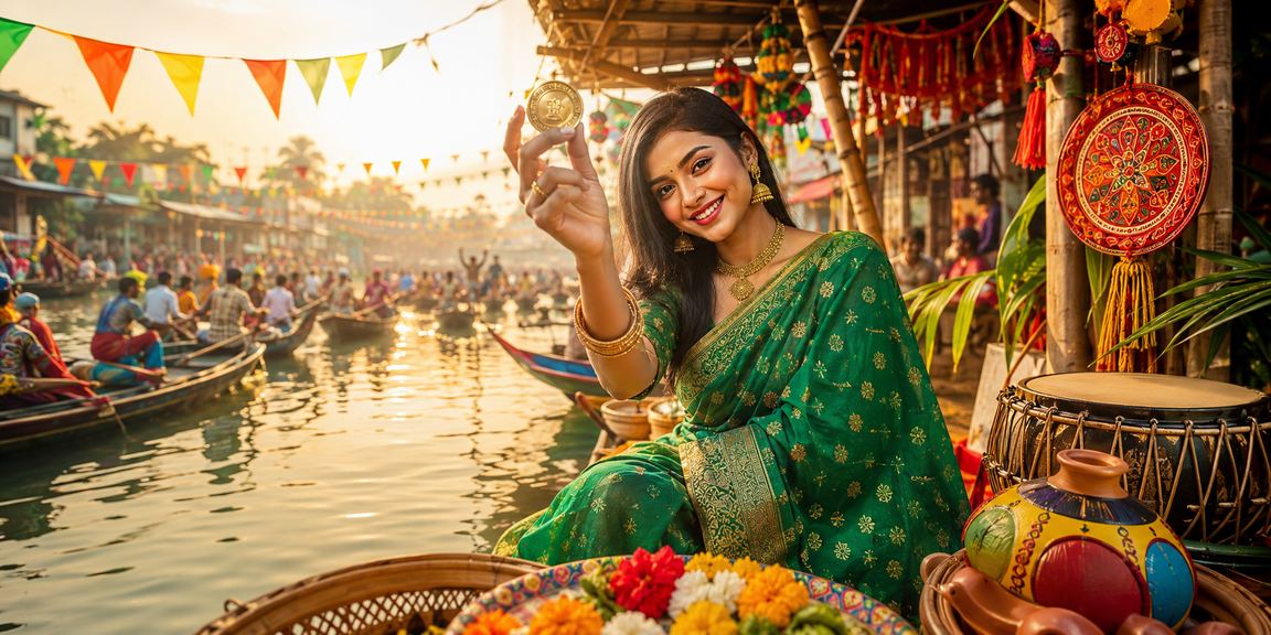 বরিশালে মোবাইল ফোনে টাকা জমা করছেন